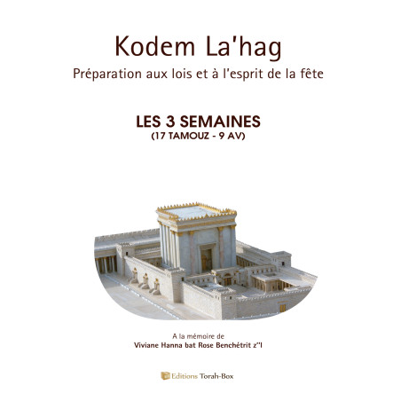 Brochure Kodem La'hag  -  Les 3 semaines