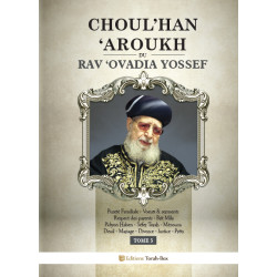 Choul'han 'Aroukh du Rav 'Ovadia Yossef (tome 5)